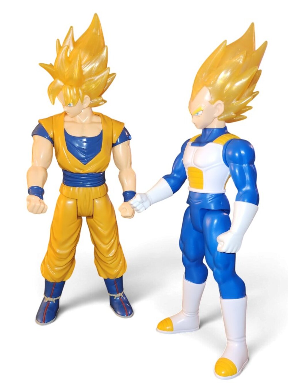 Vintage Dragon Ball Z Goku & Vegeta Super Saiyan 12" Action Figure Lot DBZ